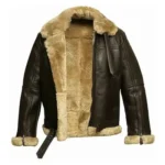 Aviator Flying Pilot Shearling Bomber Jacket