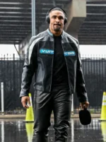 Jalen Hurts Louis Vuitton Mix Biker Leather Jacket