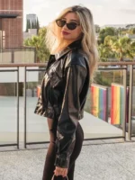 Mean Girls Regina George Black Crop Leather Jacket