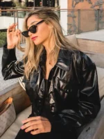 Mean Girls Crop Leather Jacket