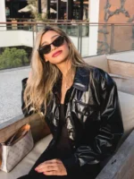 Mean Girls Regina George Black Crop Leather Jacket