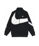 Big Swoosh Reversible Boa Jacket