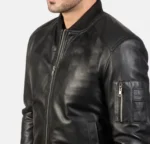 Remington Ma-1 Leather Bomber Jacket