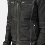 Canyon Distressed Biker Jacket