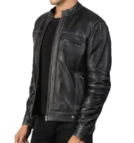 Canyon Distressed Biker Jacket