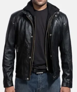 Pryor Classic Black Leather Jacket