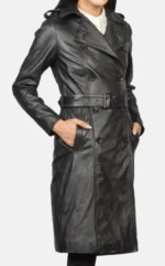 Madison Leather Double Breasted Coat
