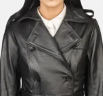 Madison Leather Double Breasted Coat