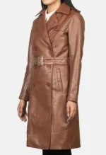 Madison Leather Double Breasted Coat