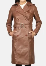 Madison Leather Double Breasted Coat