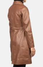 Grace Single Breasted Leather Coat