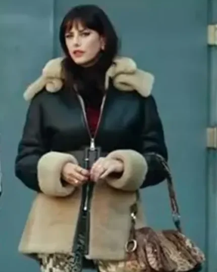 The Gentlemen Kaya Scodelario Shearling Leather Coat