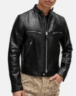 Nvidia CEO Jensen Huang Black Leather Jacket
