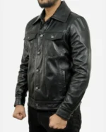 Mens Trucker Leather Jacket