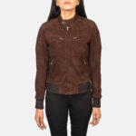 Taylor Swift Suede Leather Bomber Jacket
