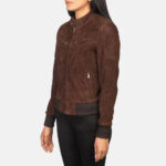 Taylor Swift Suede Leather Bomber Jacket
