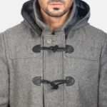 Classic Charcoal Duffle Coat