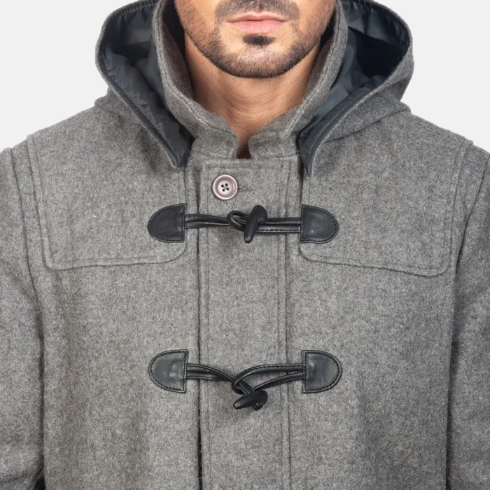 Classic Charcoal Duffle Coat