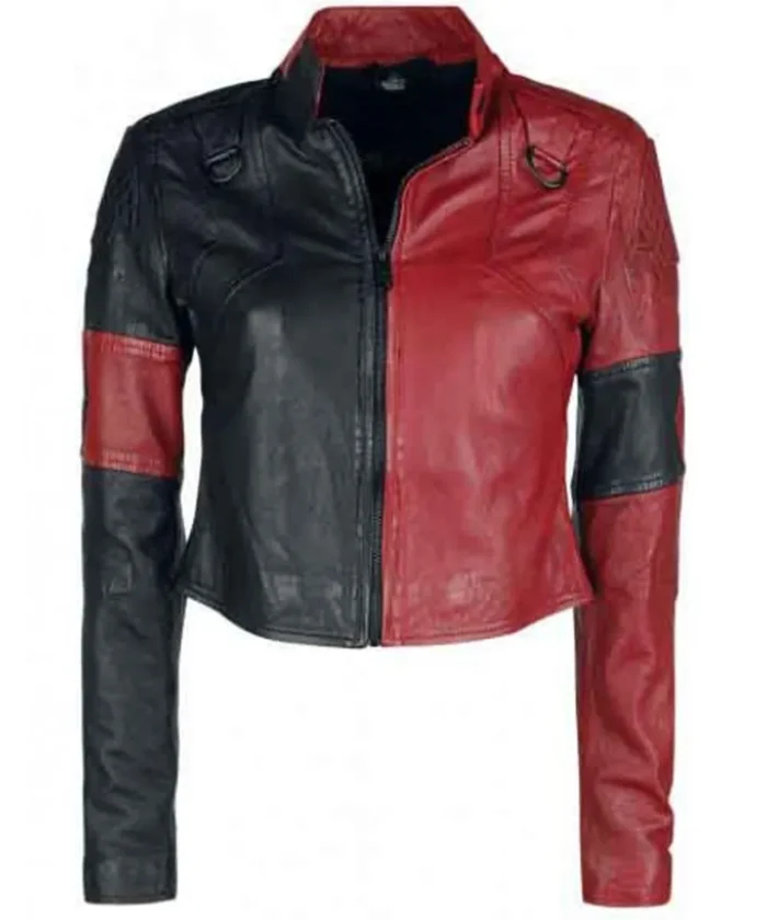 Harley Quinn Suicide Squad 2 Red Leather Jacket