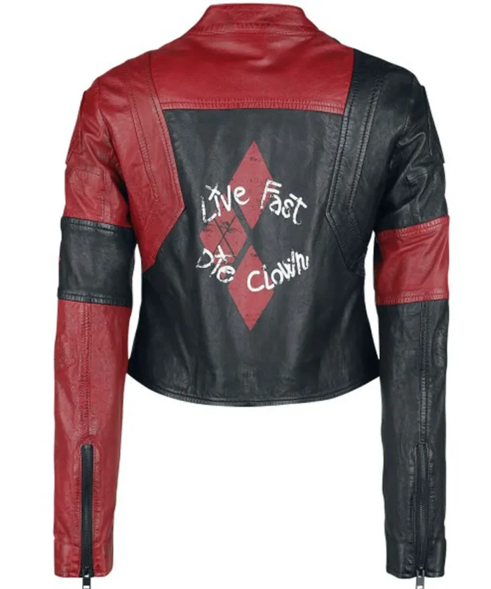 Harley Quinn Suicide Squad 2 Red Leather Jacket