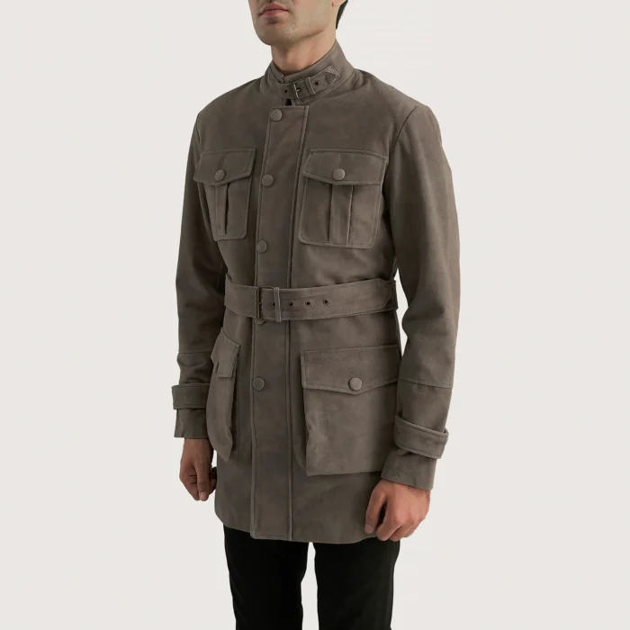 Sentinel Belted Suede Coat