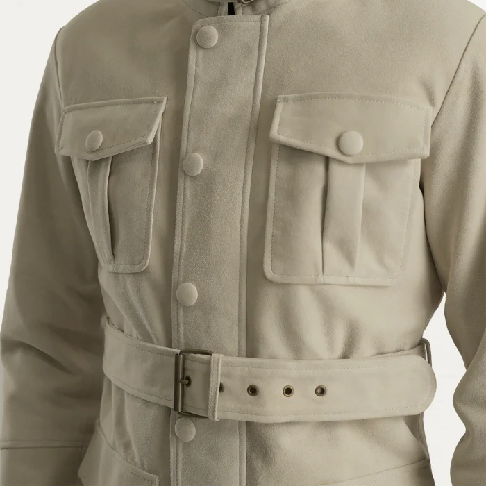 Sentinel Belted Suede Coat
