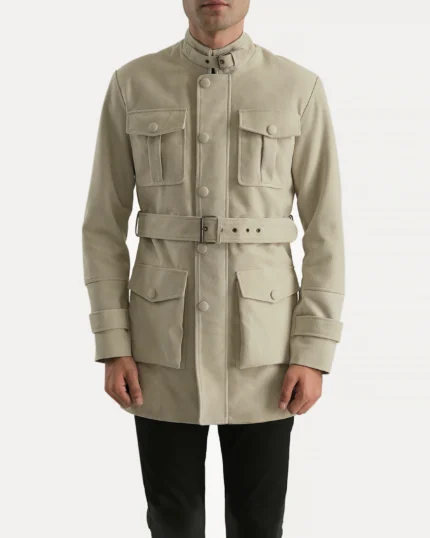 Sentinel Belted Suede Coat