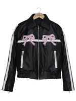 Diddi Moda Bow Leather Jacket