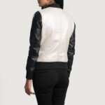 Monochrome Luxe Bomber Jacket