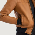 Women Timeless Leather Hooded Jacket