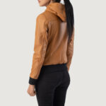 Women Timeless Leather Hooded Jacket