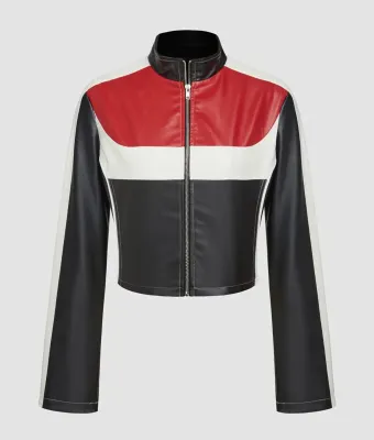 Bold Racer Cropped Jacket