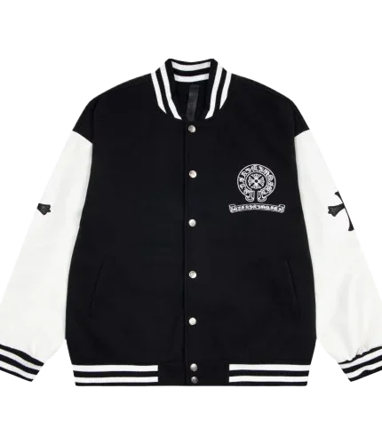 Chrome Hearts Embroided Varsity Jacket