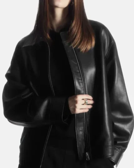 Minimalist Sleek Leather Jacket