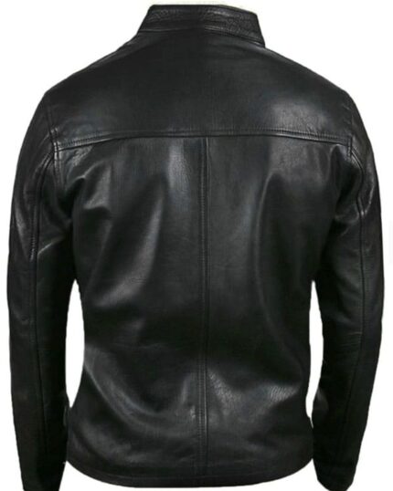 Racing Stripes Leather Jacket