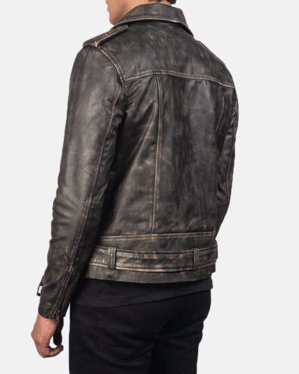 Vintage Distressed Biker Jacket