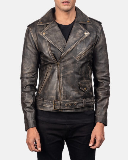 Vintage Distressed Biker Jacket