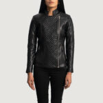 Diamond Noir Leather Jacket