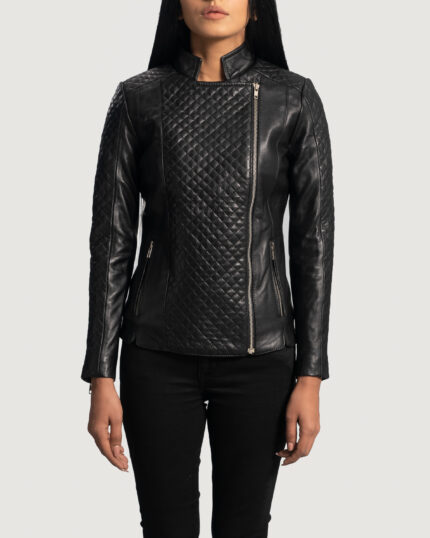Diamond Noir Leather Jacket