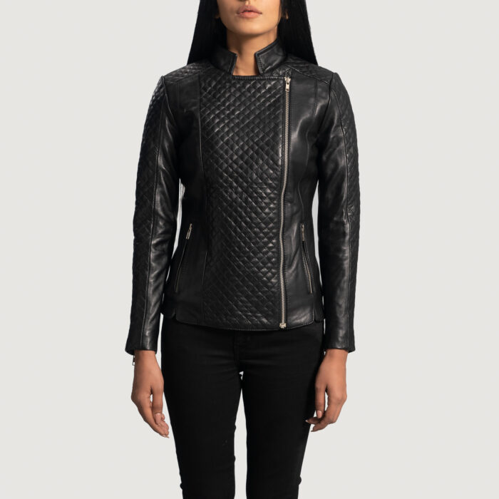 Diamond Noir Leather Jacket