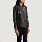 Diamond Noir Leather Jacket