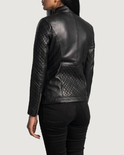 Diamond Noir Leather Jacket
