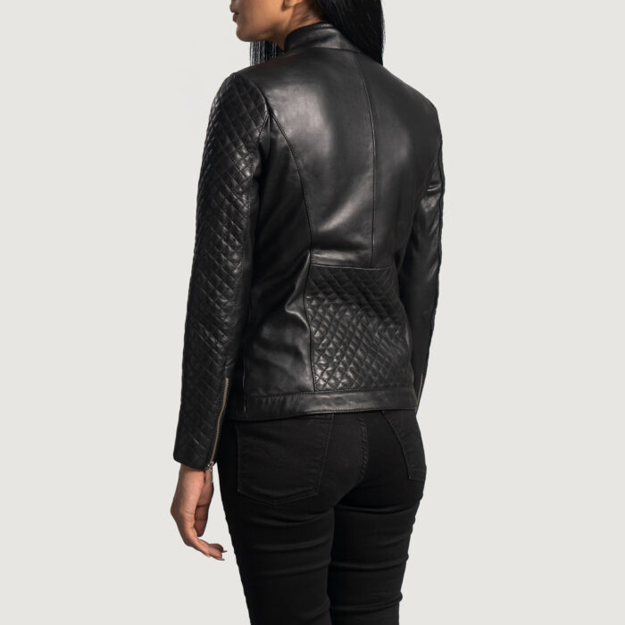 Diamond Noir Leather Jacket