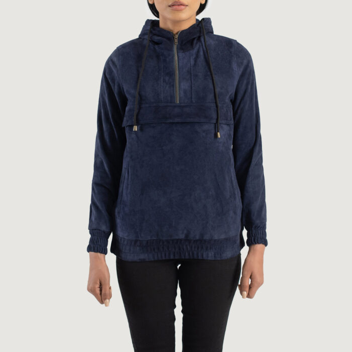 Women Timeless Suede Hoodie