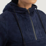 Women Timeless Suede Hoodie