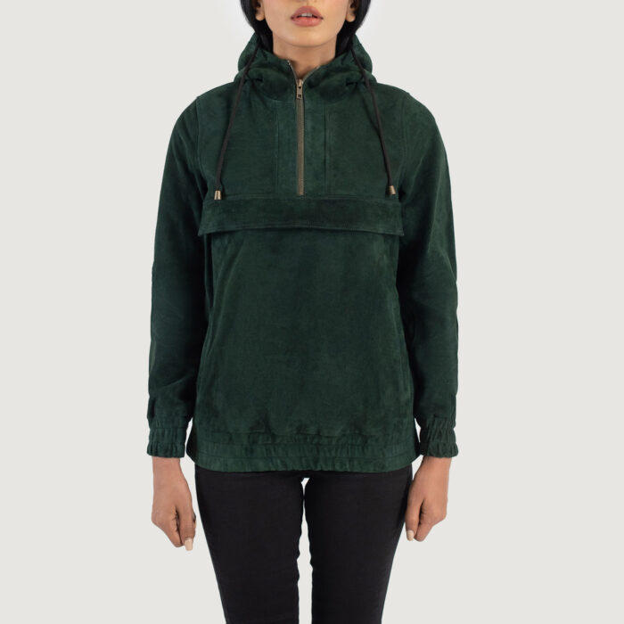 Women Timeless Suede Hoodie