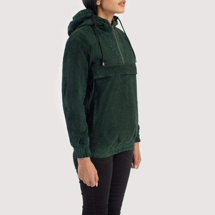 Women Timeless Suede Hoodie