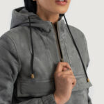 Women Timeless Suede Hoodie