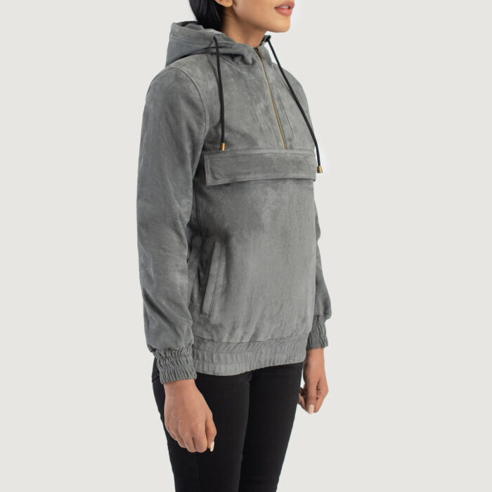 Women Timeless Suede Hoodie