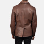 Classic Brown Leather Blazer